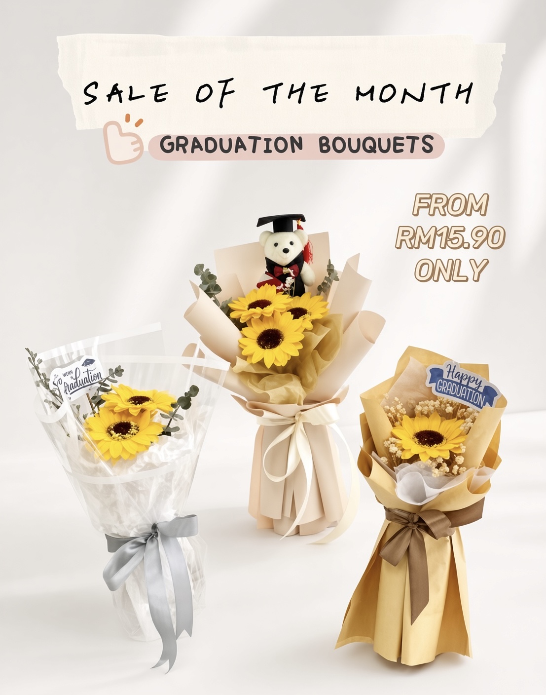Graduation Bouquet Soap Flower Hot Selling