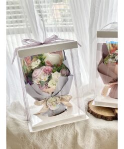 Soap Mixed Flowers Bouquet with Teddy Bear Gift Set - Image 4