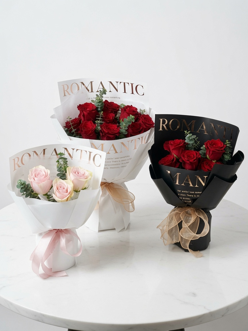 Rose Bouquet Romantic Elegance - Image 2