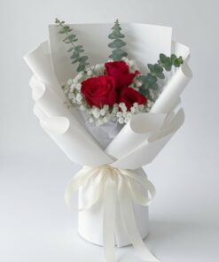 Rose Bouquet In White Pureness
