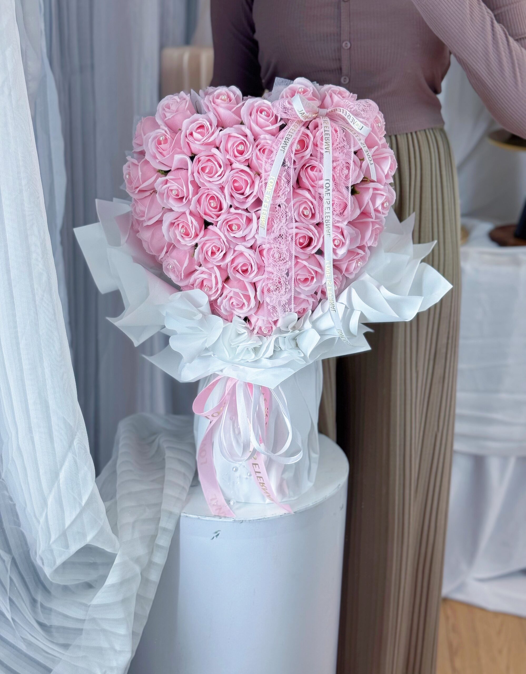 Passionate Petal Heart (Soap Flower) - Image 4
