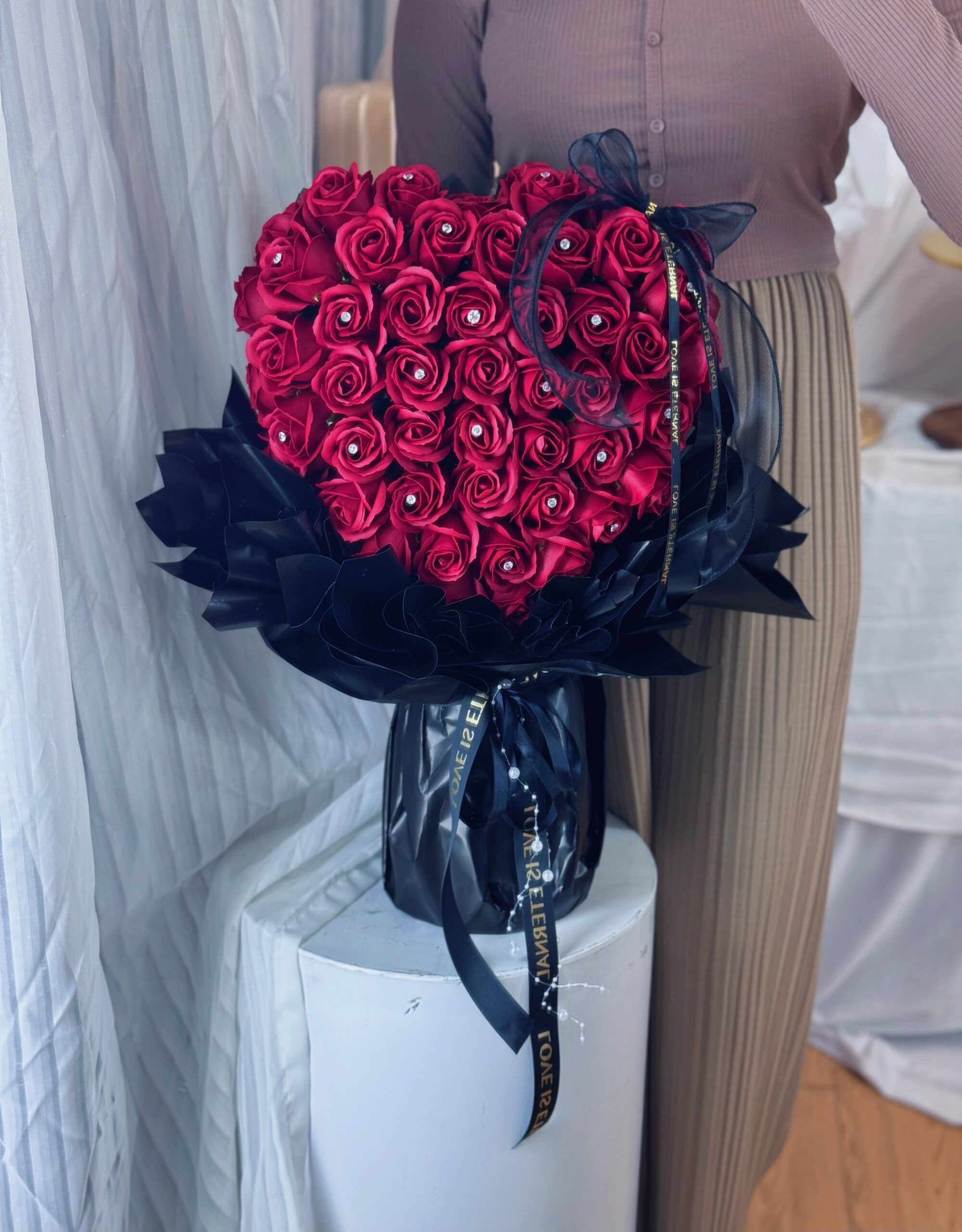 Passionate Petal Heart (Soap Flower) - Image 3