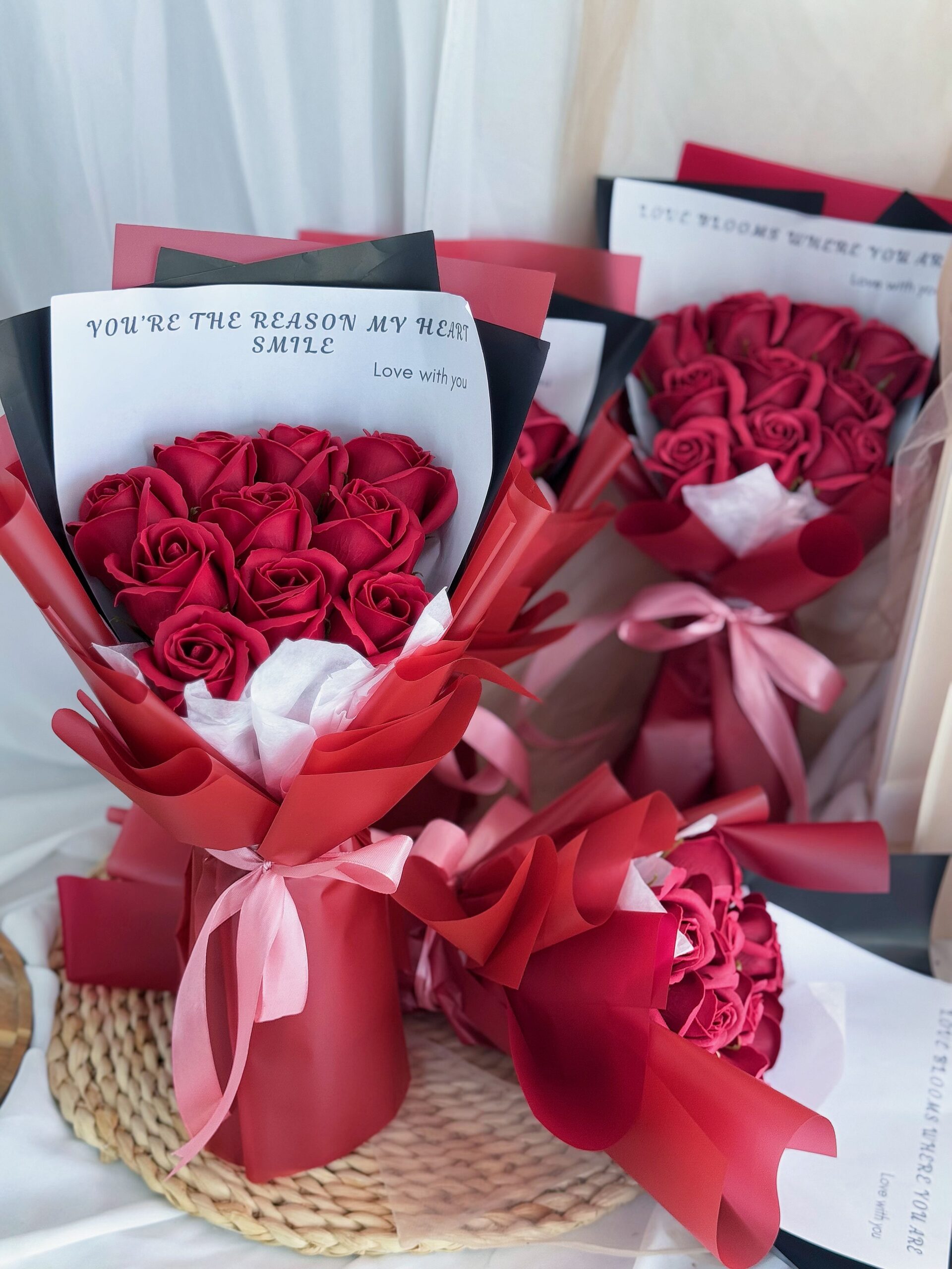 Red Wine Delight (Soap Flower)