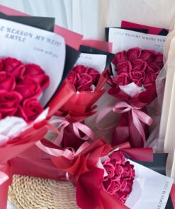 Red Wine Delight (Soap Flower) - Image 2