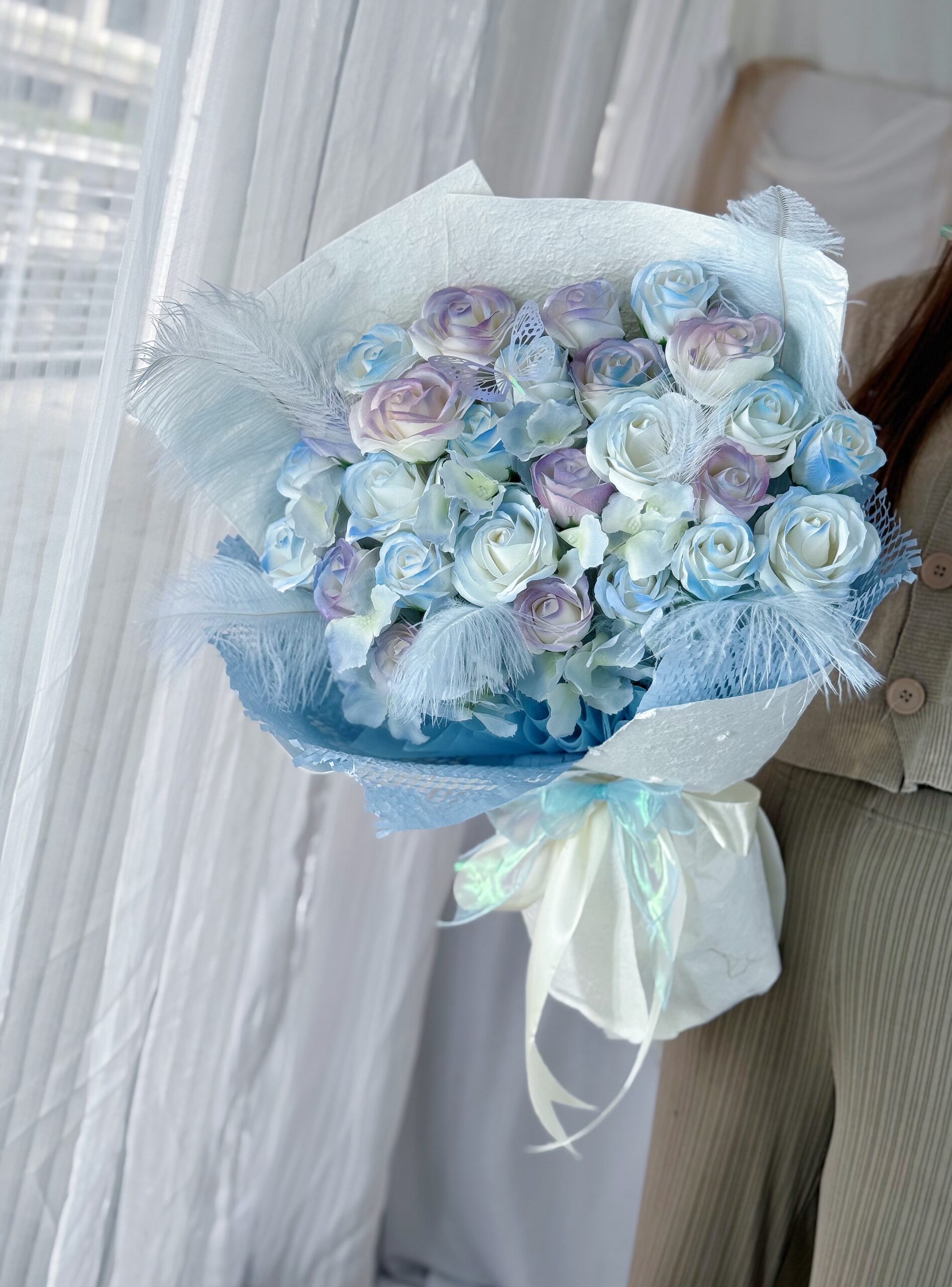 Blue Mermaid Serenity (Soap Flower)