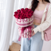 Red Rose Bouquet Dior-Inspired
