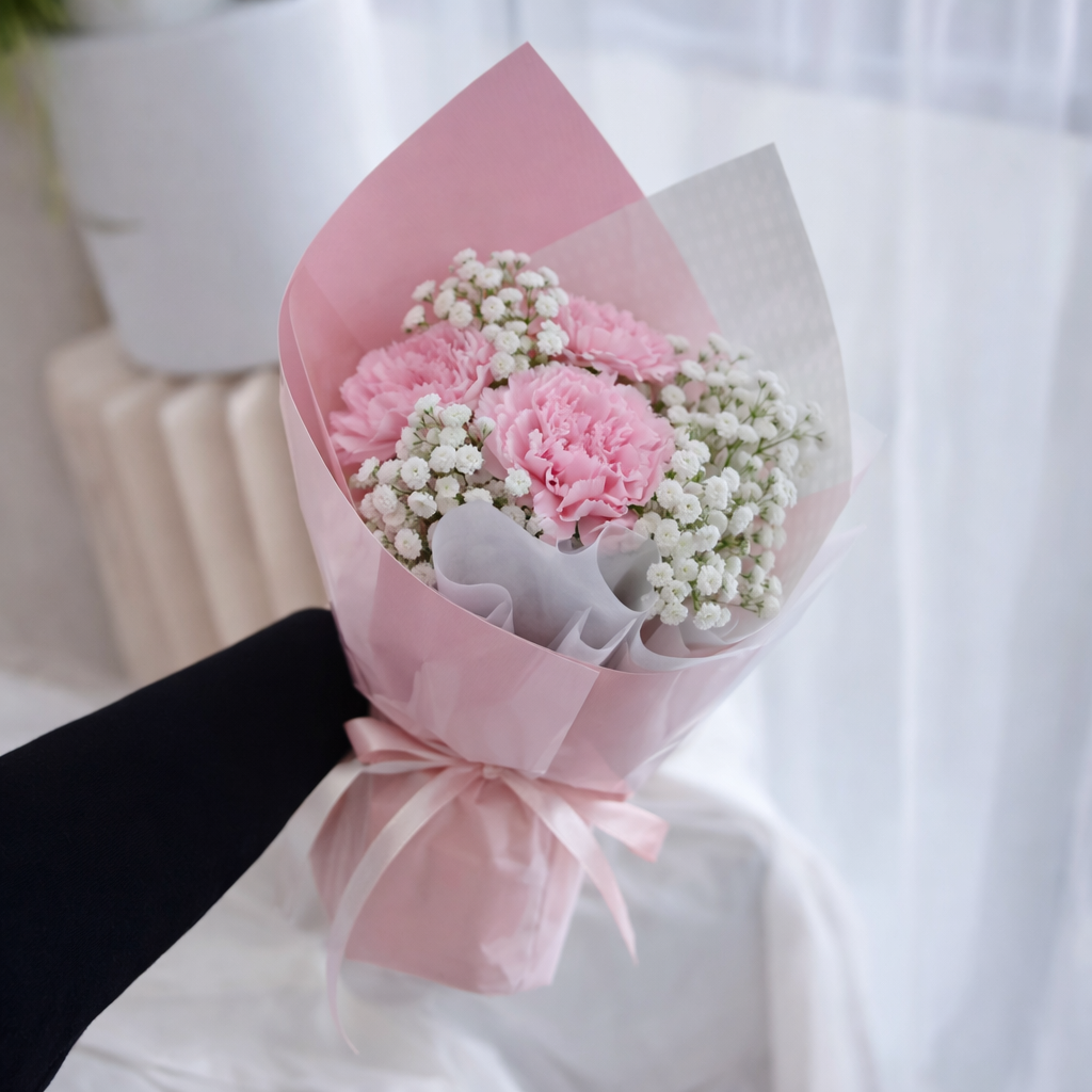 Mother’s Day Bouquet Carnation Blossette Haze - Image 3