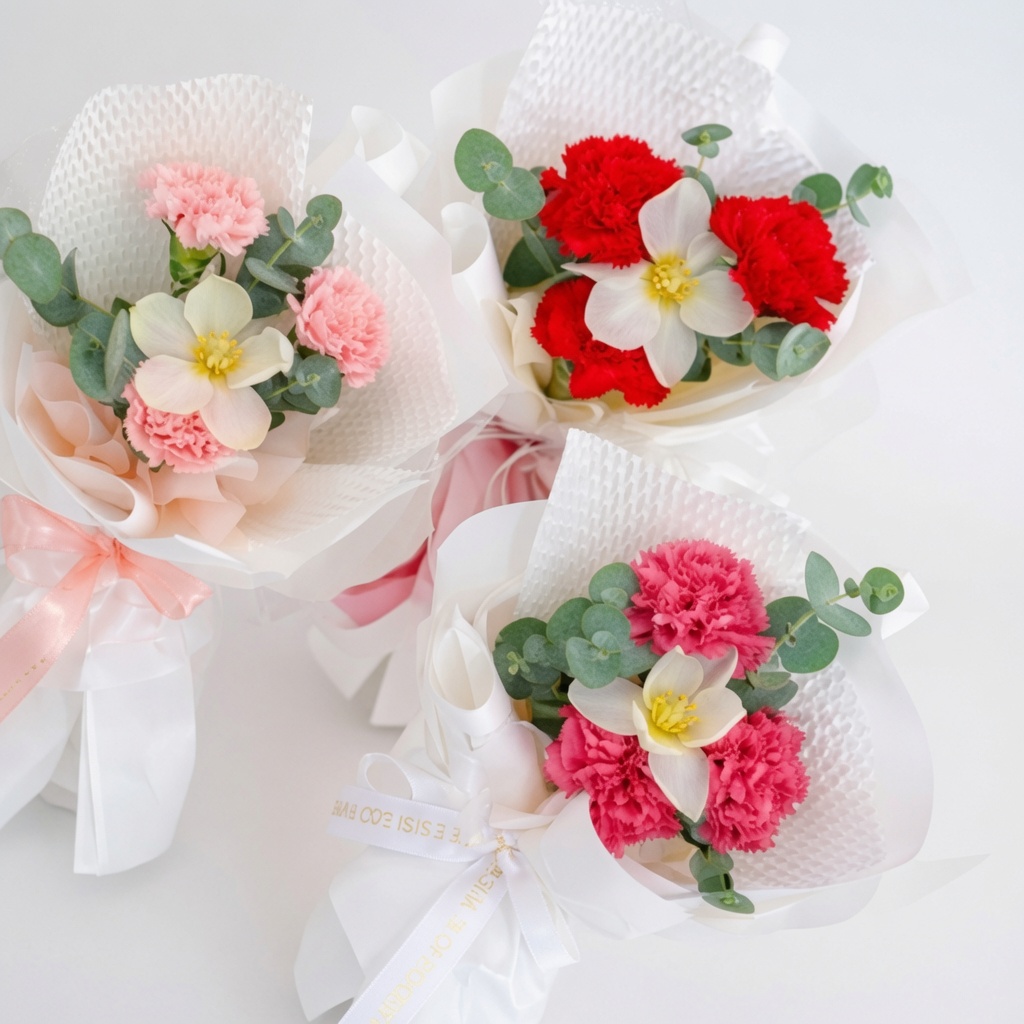 Carnation Tulip Bouquet Petalwhisp - Image 2