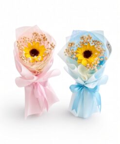 Sunflower Bouquet Soap Flower Single Stalk - Image 4