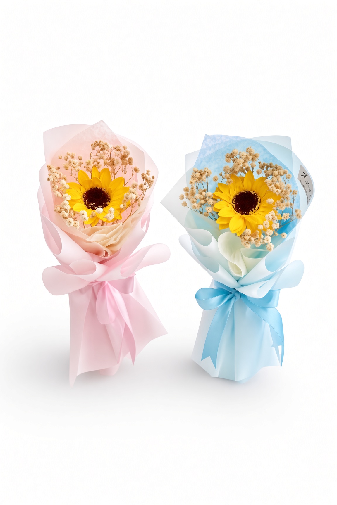 Sunflower Bouquet Soap Flower Single Stalk - Image 4