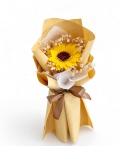 Sunflower Bouquet Soap Flower Single Stalk - Image 3