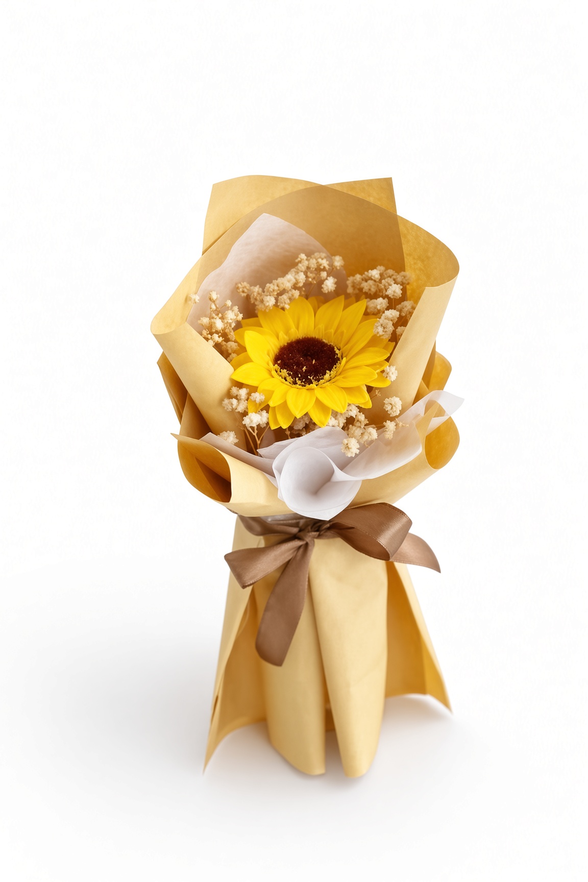 Sunflower Bouquet Soap Flower Single Stalk - Image 3