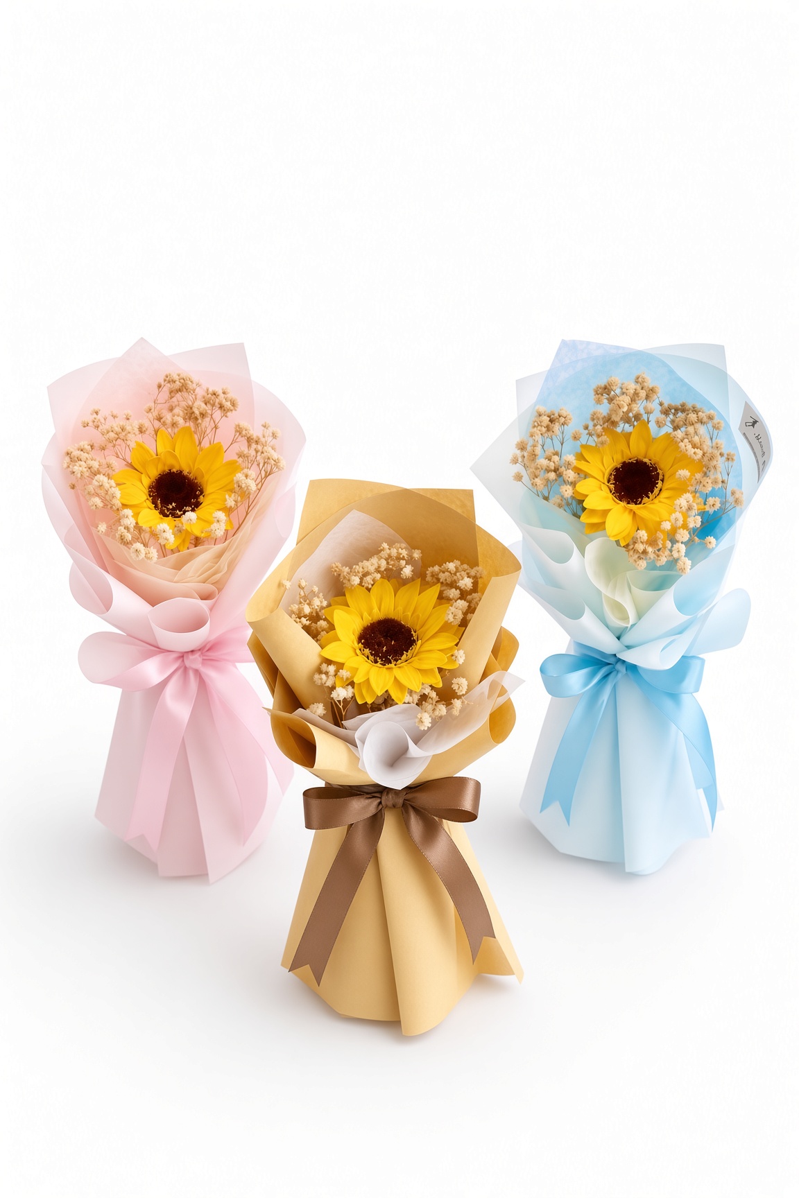 Sunflower Bouquet Soap Flower Single Stalk