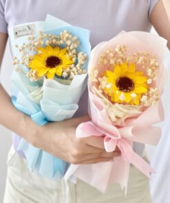 Sunflower Bouquet Soap Flower Single Stalk - Image 2