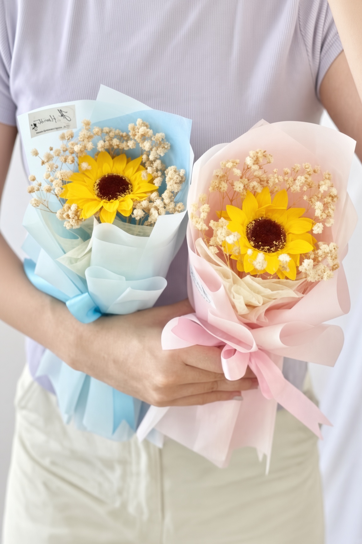 Sunflower Bouquet Soap Flower Single Stalk - Image 2