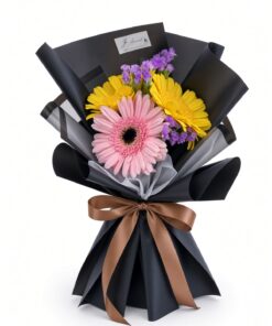 Fresh Mixed Gerbera Daisy Bouquet | Pink & Yellow Daisies