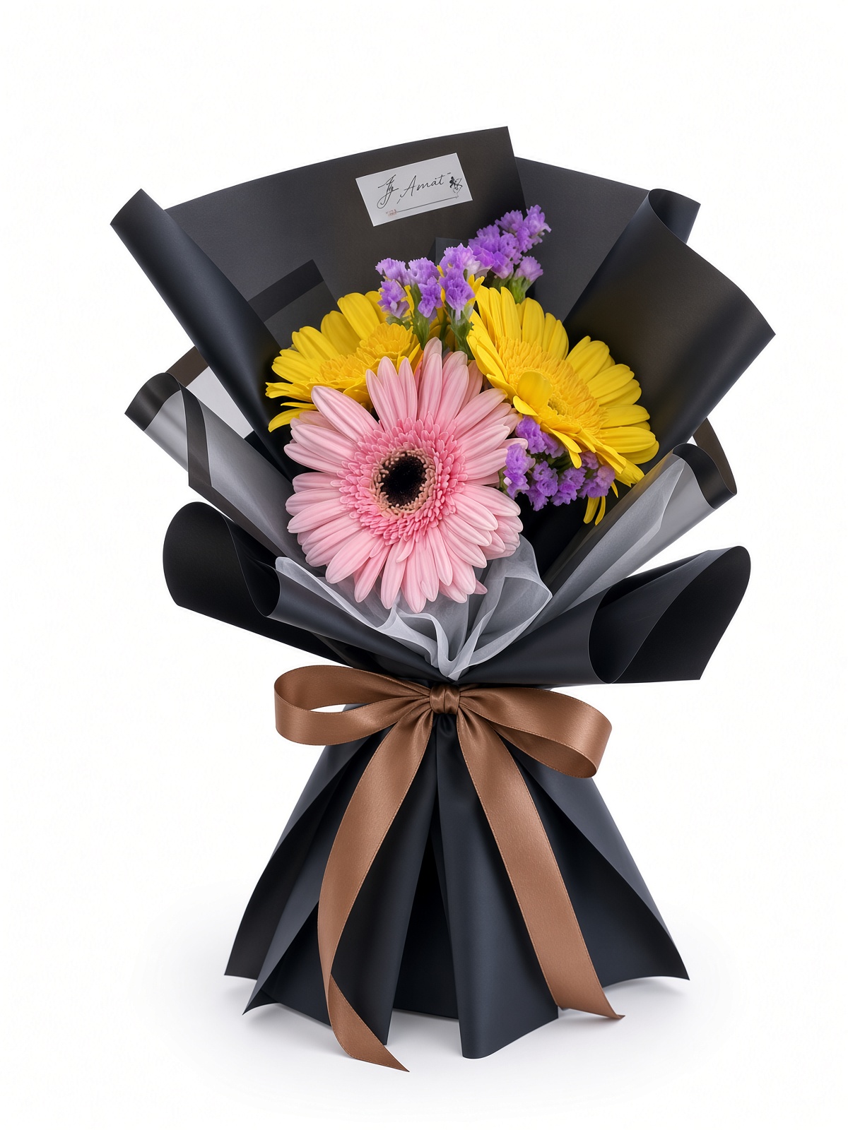 Fresh Mixed Gerbera Daisy Bouquet | Pink & Yellow Daisies