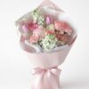 Fresh Pink Mixed Bouquet | Tulips, Roses & Carnations