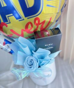 Blue Elegance for Dad (Soap Flower) - Image 2