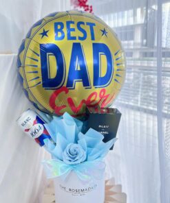Blue Elegance for Dad (Soap Flower)