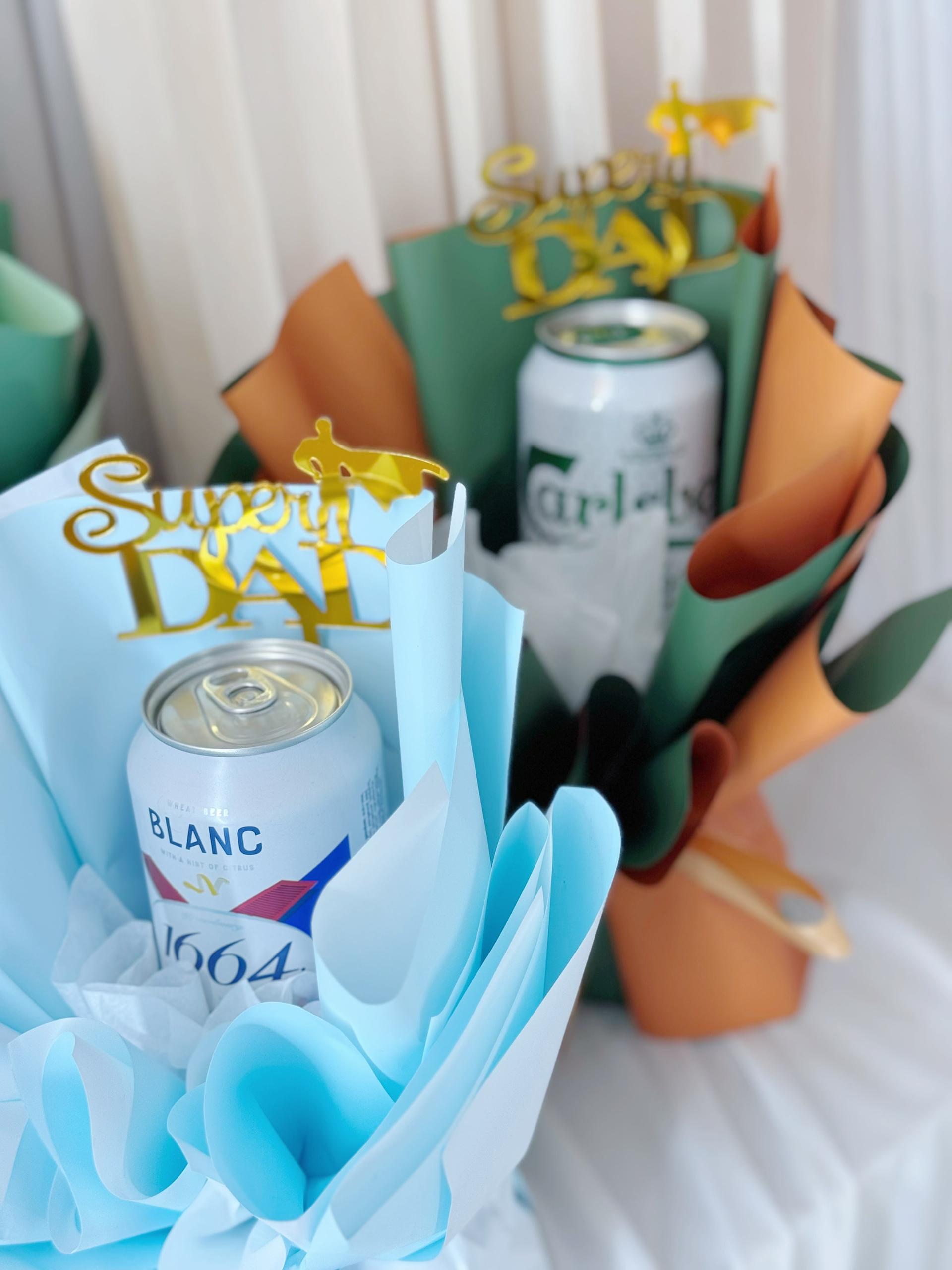 Cheers to Super Dad (Soap Flower) - Image 3