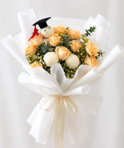 Graduation Bouquet Rose Achievement Glow