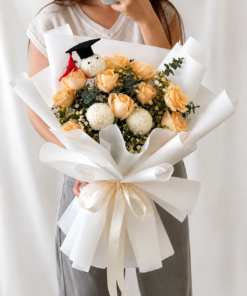 Graduation Bouquet Rose Achievement Glow - Image 2