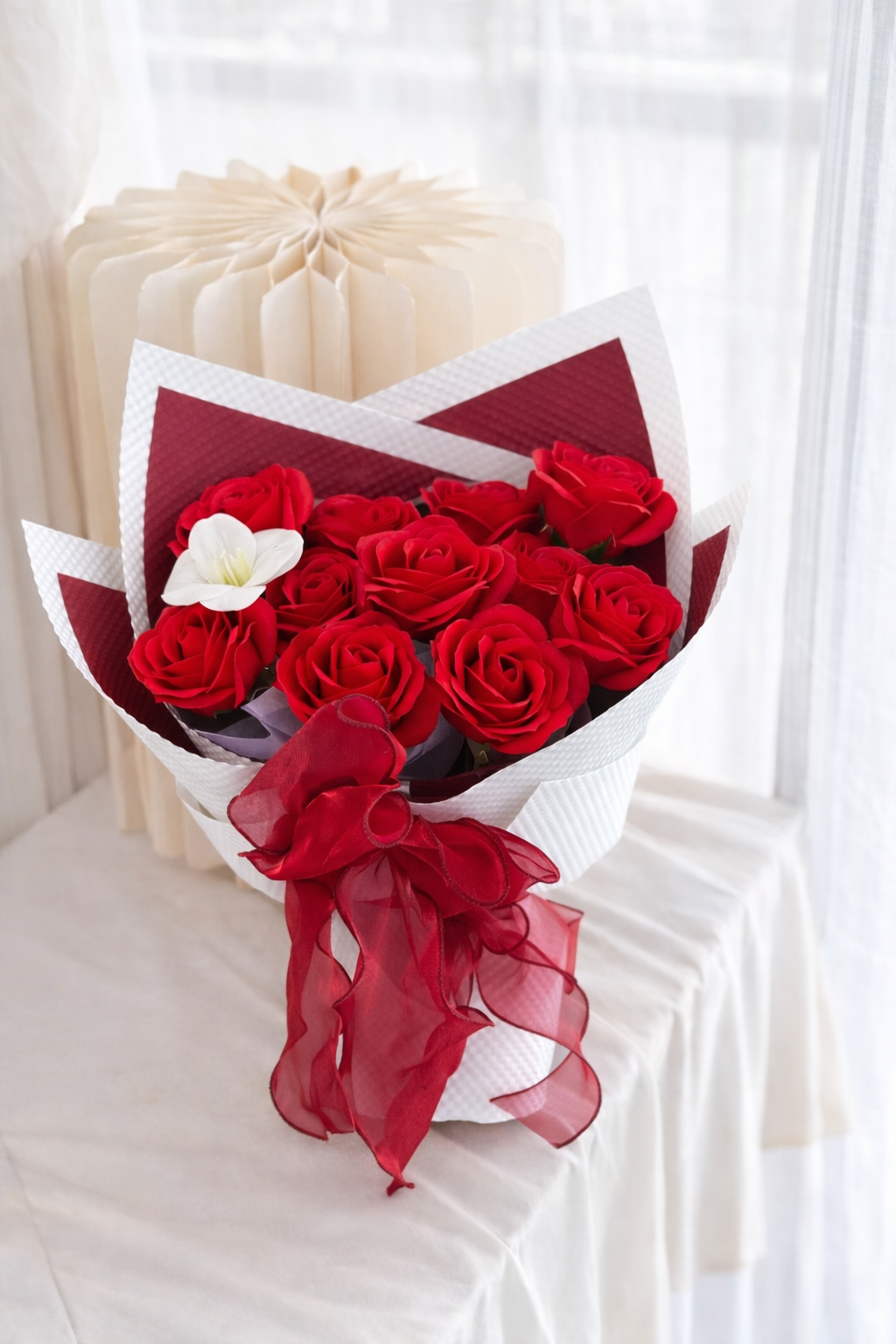 Passion Bloom Red (Soap Flower) - Image 2