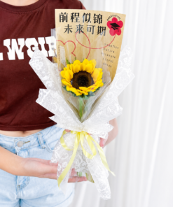 Graduation Bouquet Sunflower Solitaire Honor - Image 3
