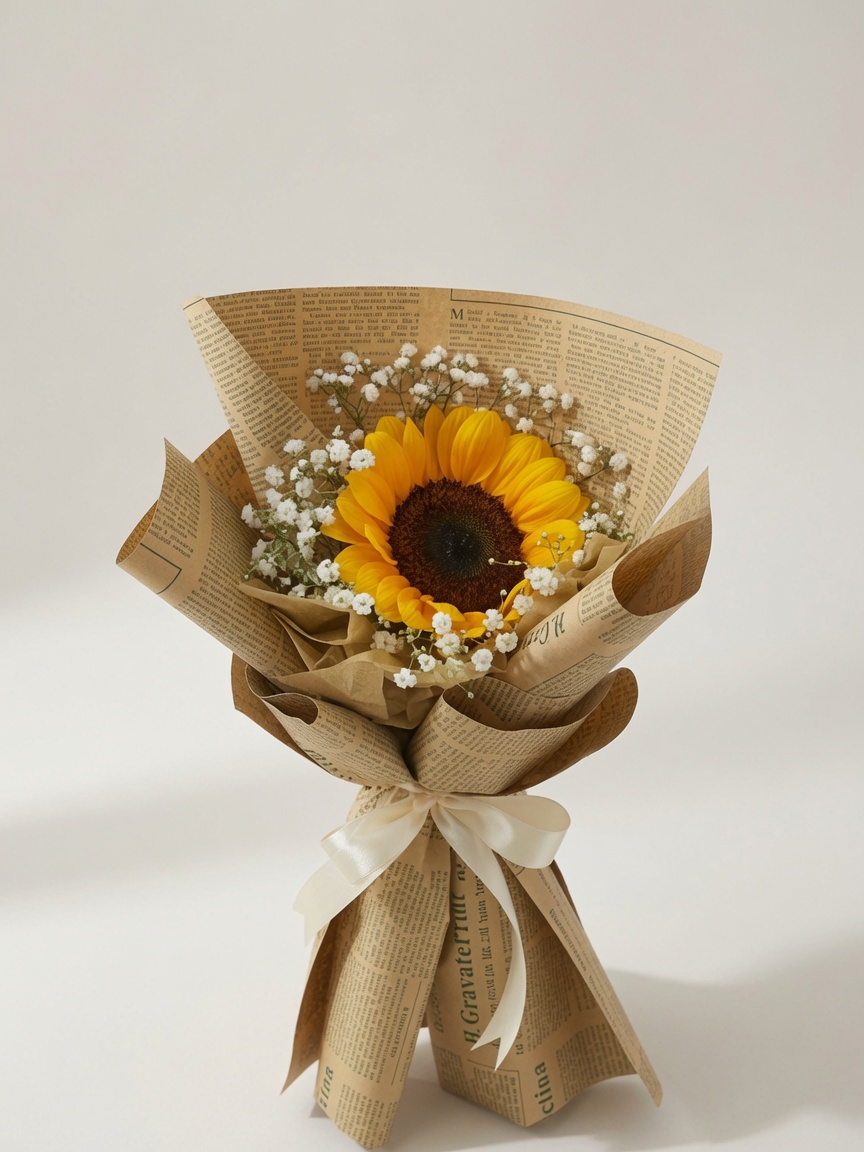 Graduation Bouquet Sunflower Rustic Sunshine
