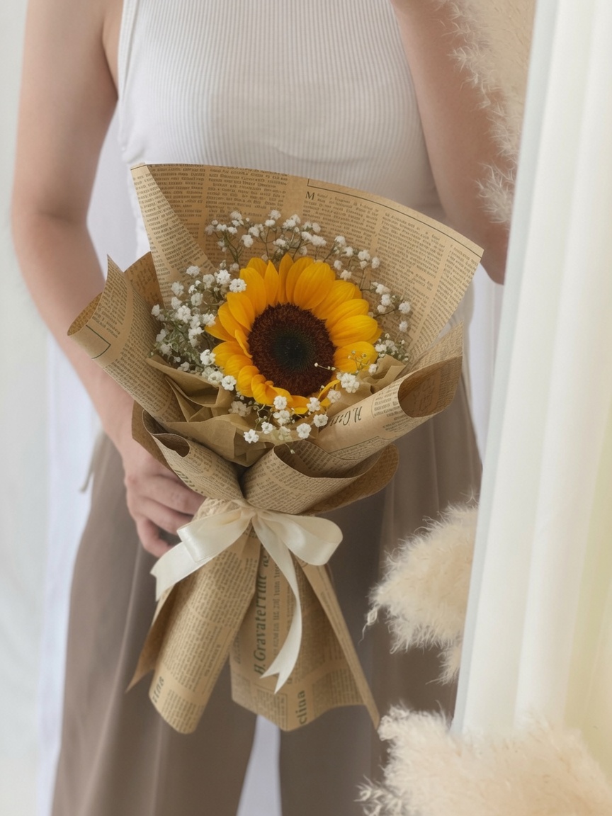 Graduation Bouquet Sunflower Rustic Sunshine - Image 2