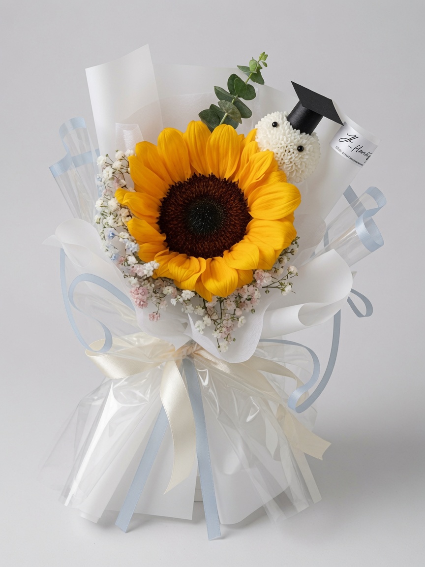 Graduation Bouquet Sunflower Sunny Glow