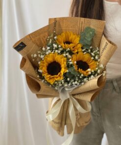 Graduation Bouquet Sunflower Golden Harvest - Image 2