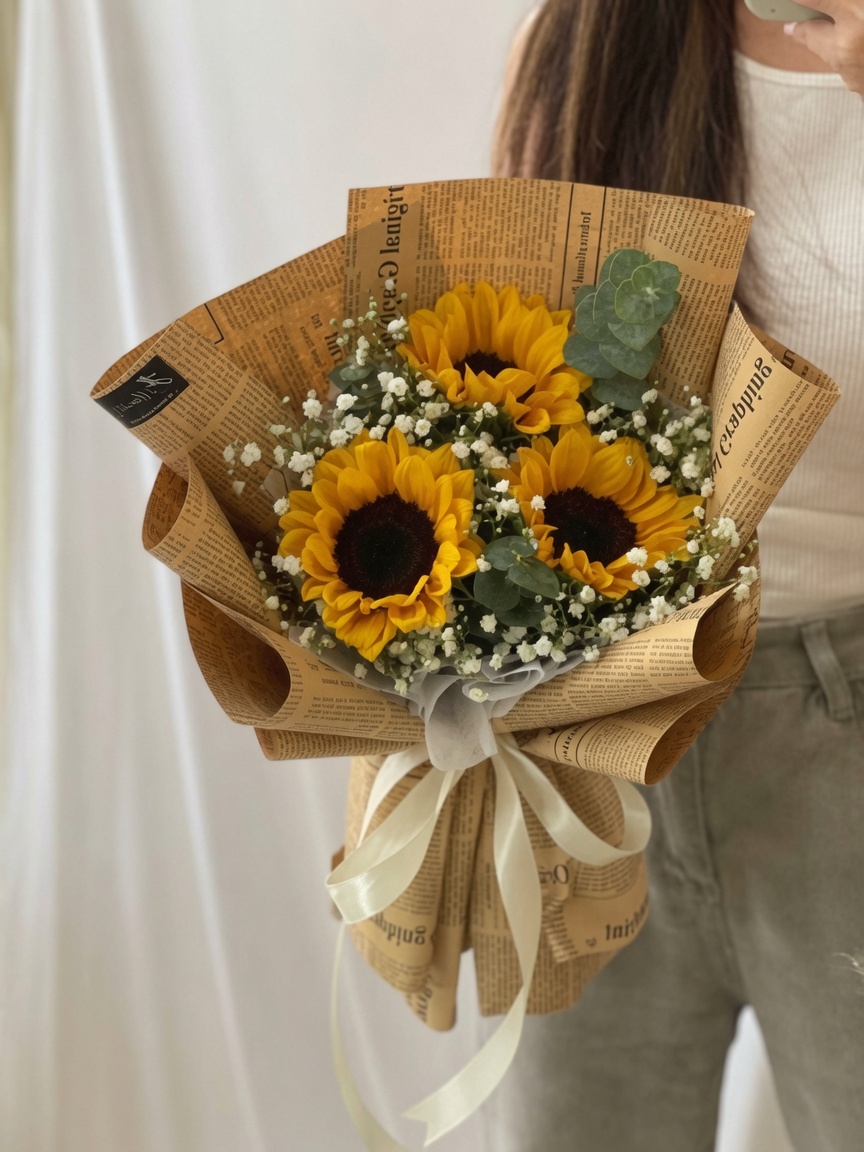 Graduation Bouquet Sunflower Golden Harvest - Image 2