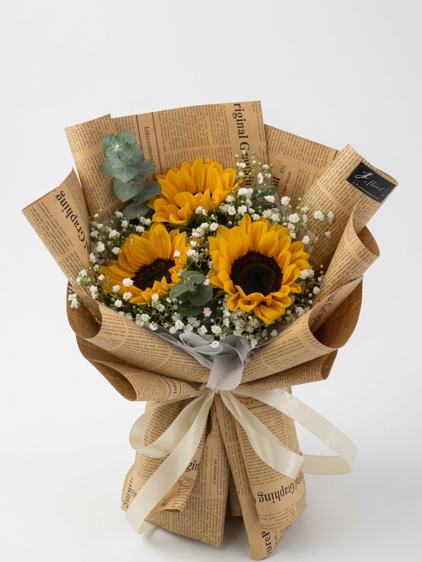 Graduation Bouquet Sunflower Golden Harvest