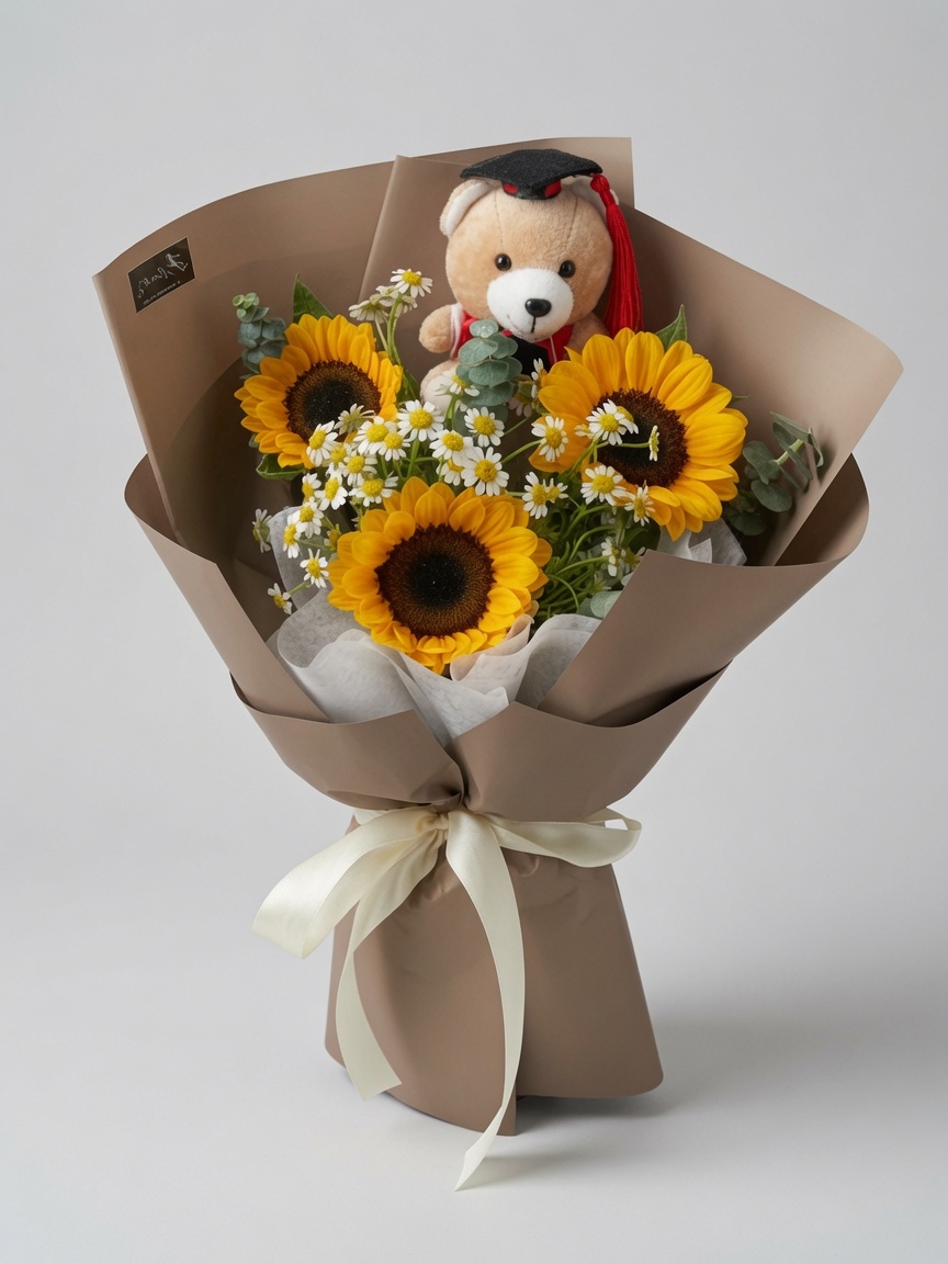 Graduation Bouquet Sunflower Unconquered Sun