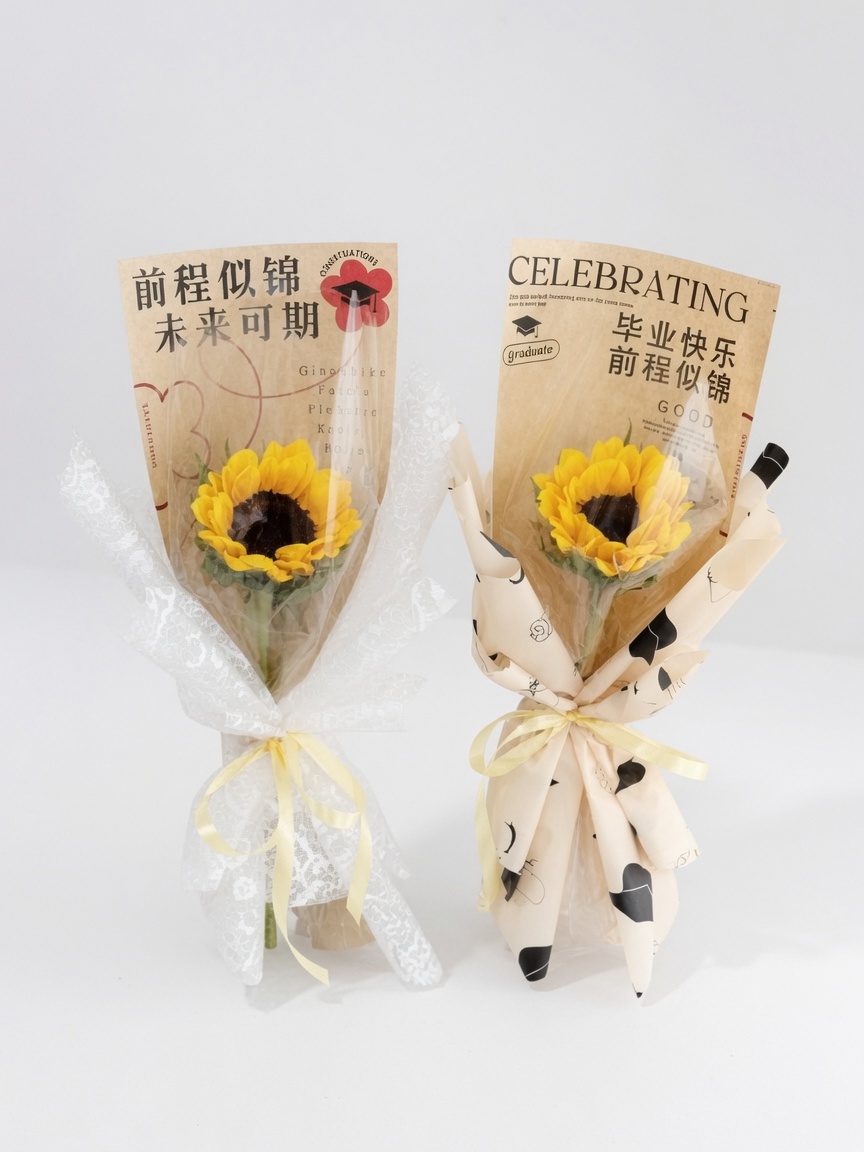 Graduation Bouquet Sunflower Solitaire Honor
