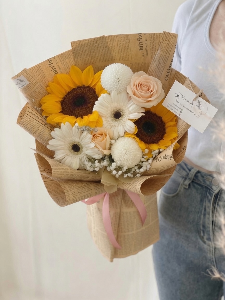 Graduation Bouquet Sunflower Sunny Whispers - Image 2