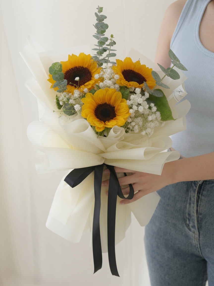 Graduation Bouquet Sunflower Golden Radiance - Image 2