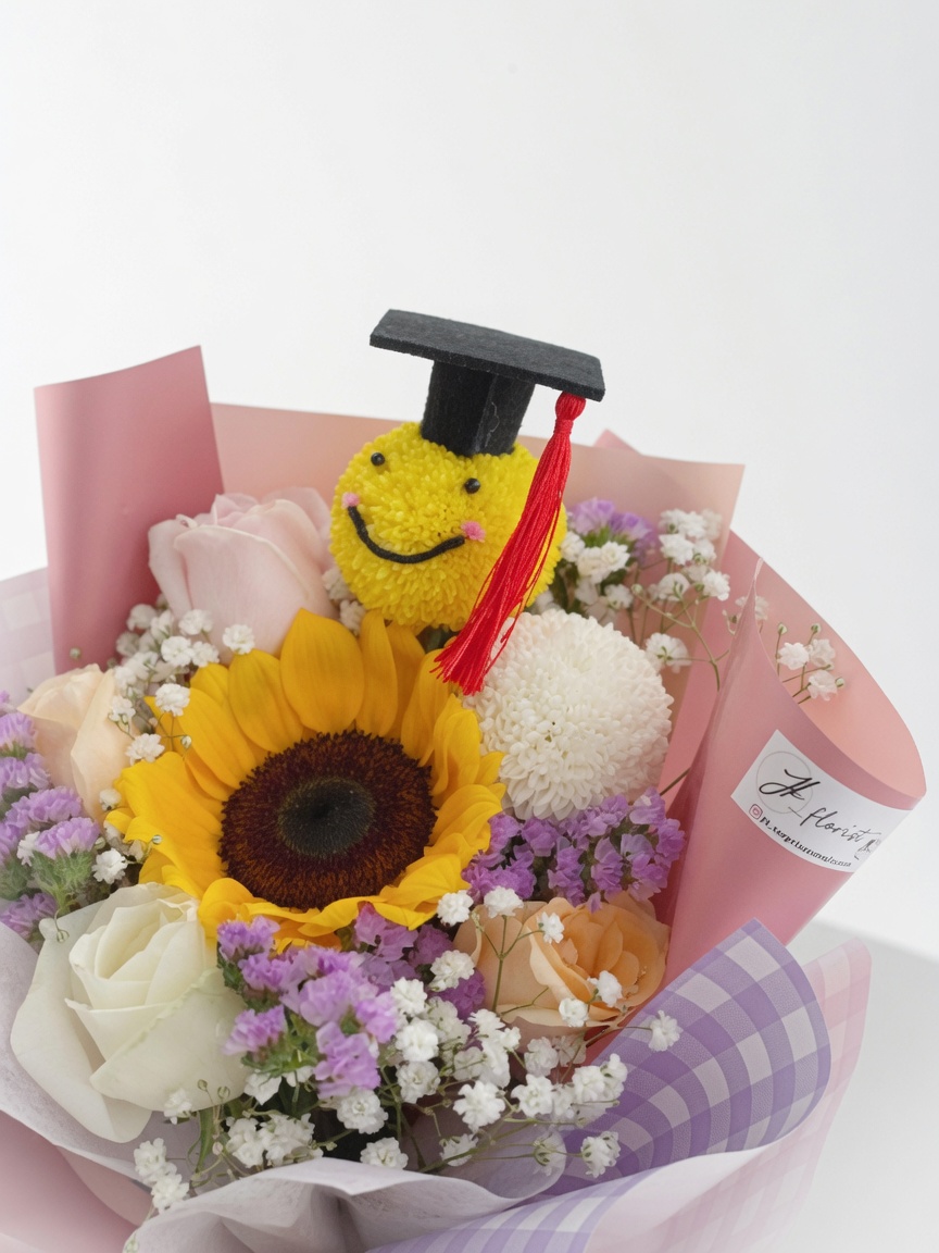 Graduation Bouquet Sunflower Corona Jubilare - Image 2