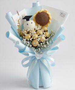Graduation Bouquet Crochet Chocolate Delight - Image 2