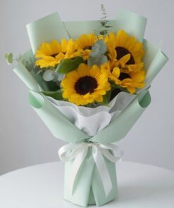 Sunflower Bouquet Five Mint Meadow