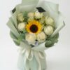 Graduation Bouquet Sunflower White Triumph