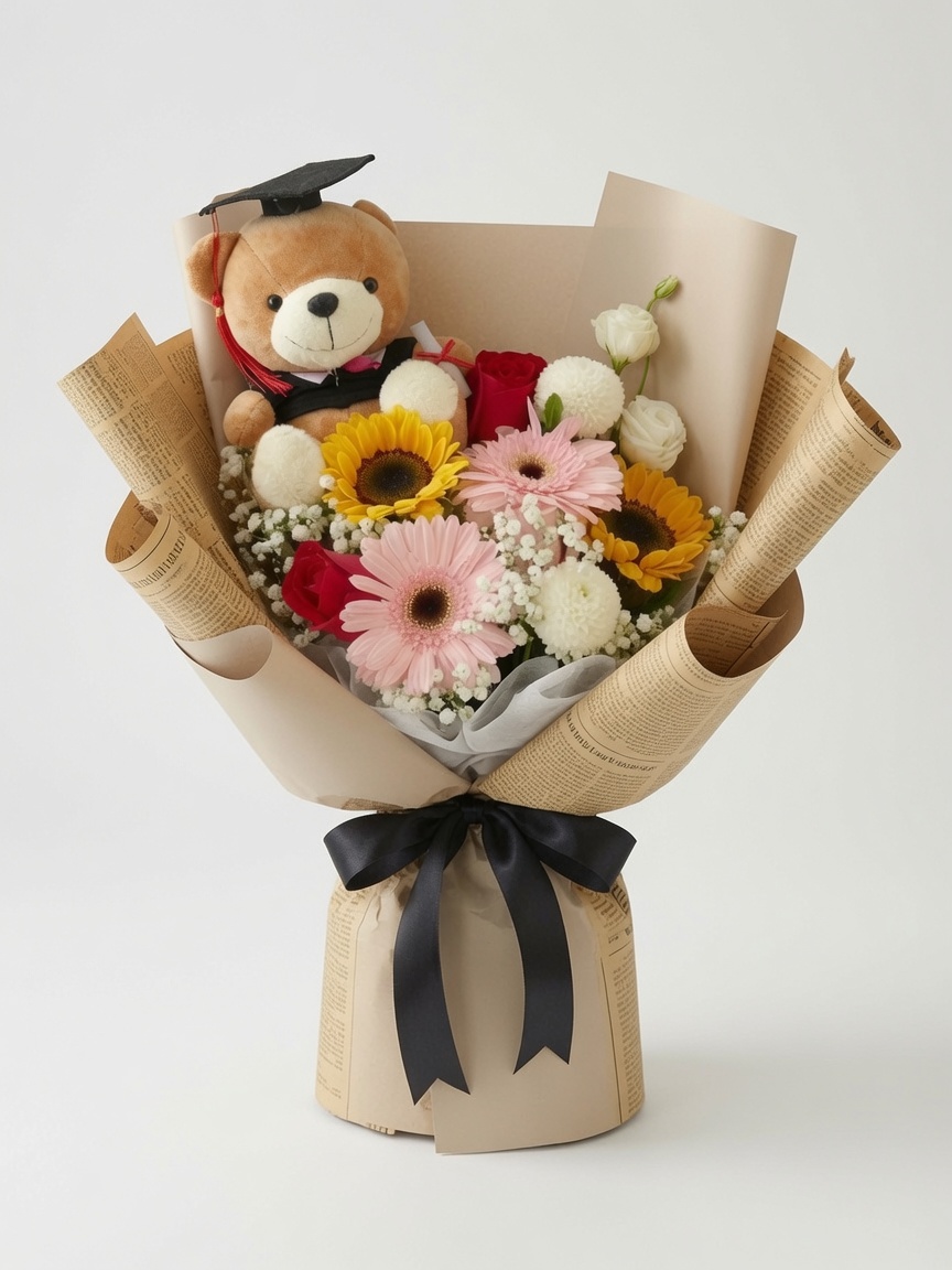 Graduation Bouquet Sunflower Victorious Cheer