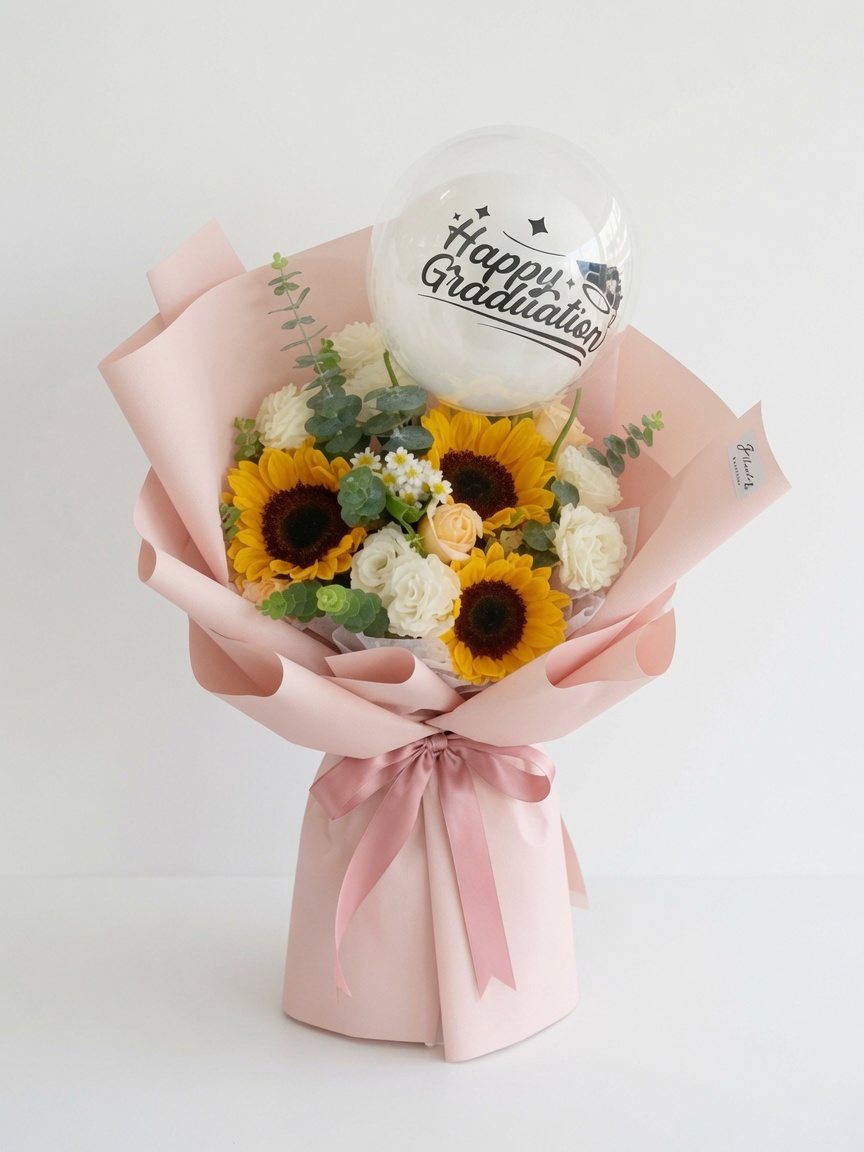 Graduation Bouquet Sunflower Shine On Success - Image 2