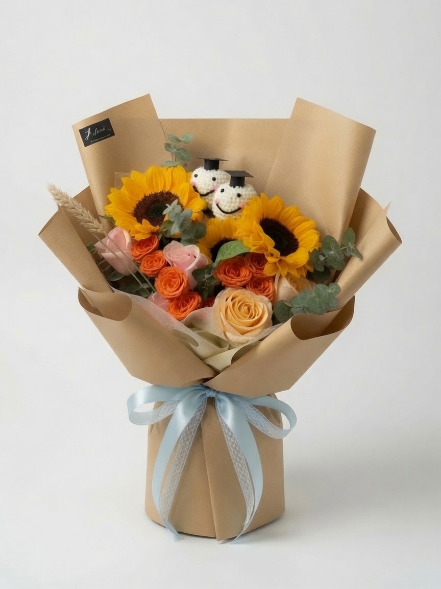 Graduation Bouquet Sunflower Solara Triumph