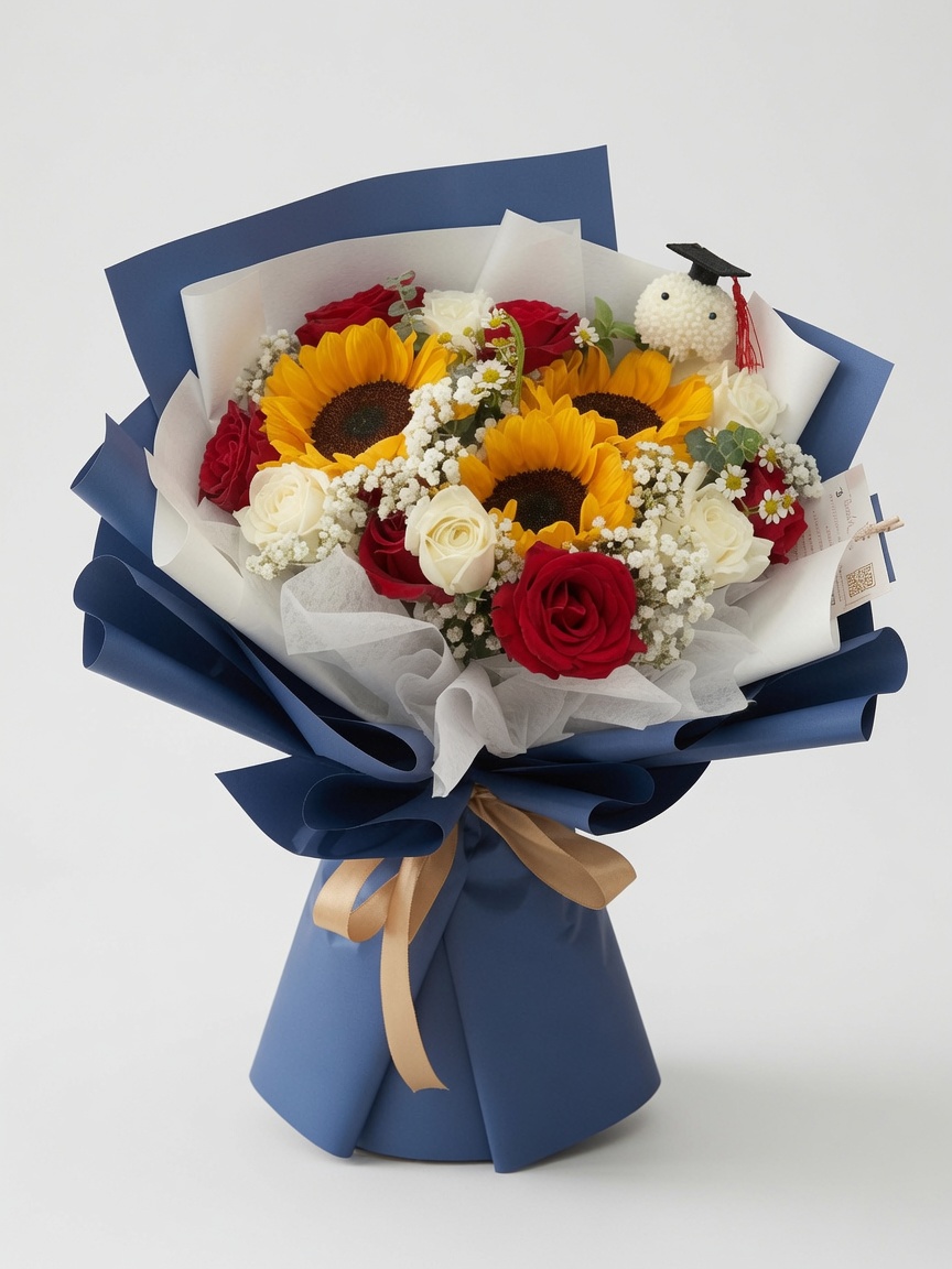 Graduation Bouquet Sunflower Regalis Flamma
