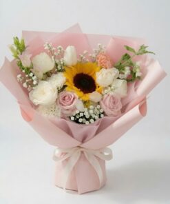 Sunflower Mixed Bouquet Blush Harmony