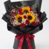 Sunflower Rose Bouquet Radiant Majesty