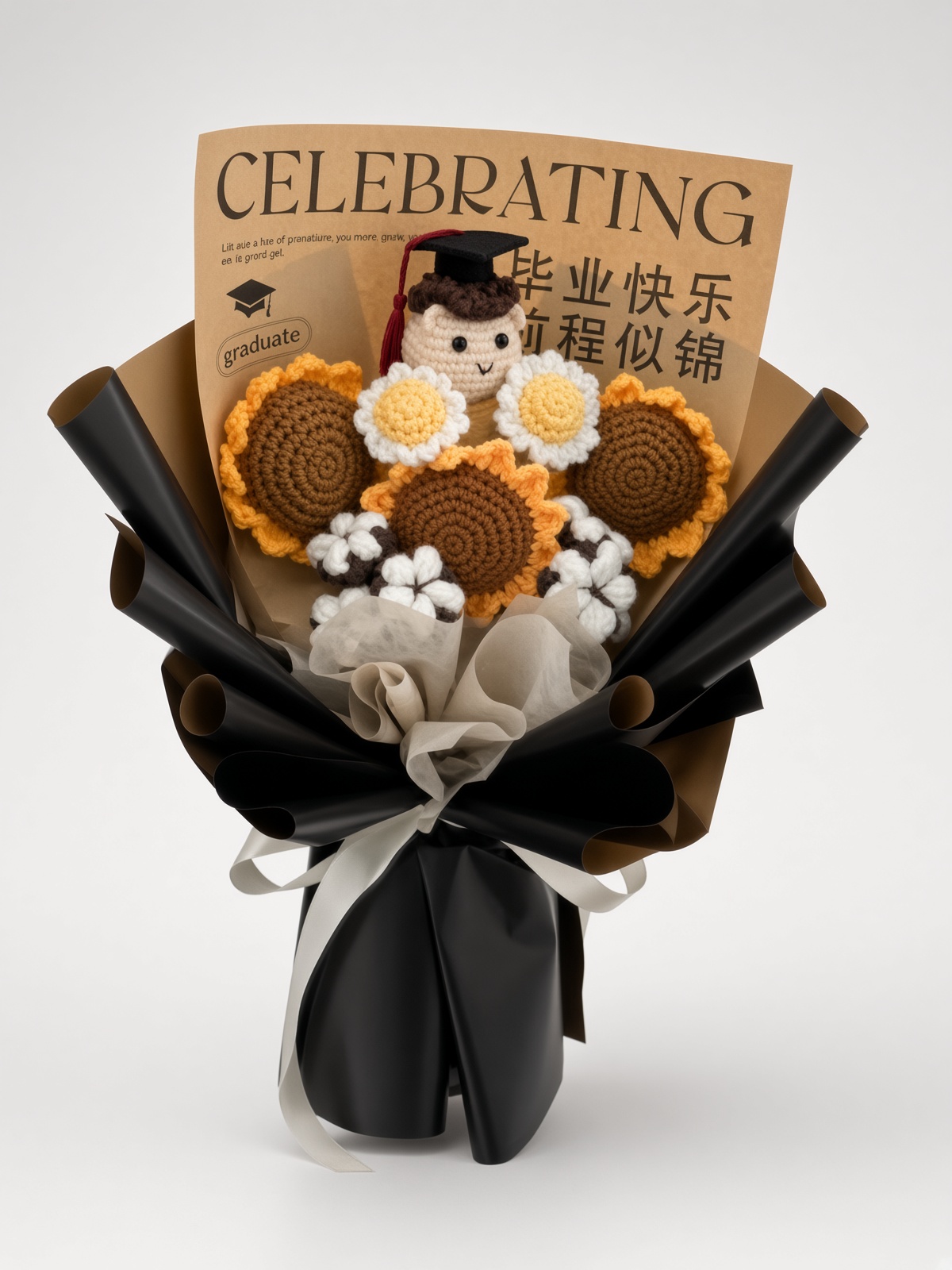 Crochet Bouquet Graduation Stitches of Joy